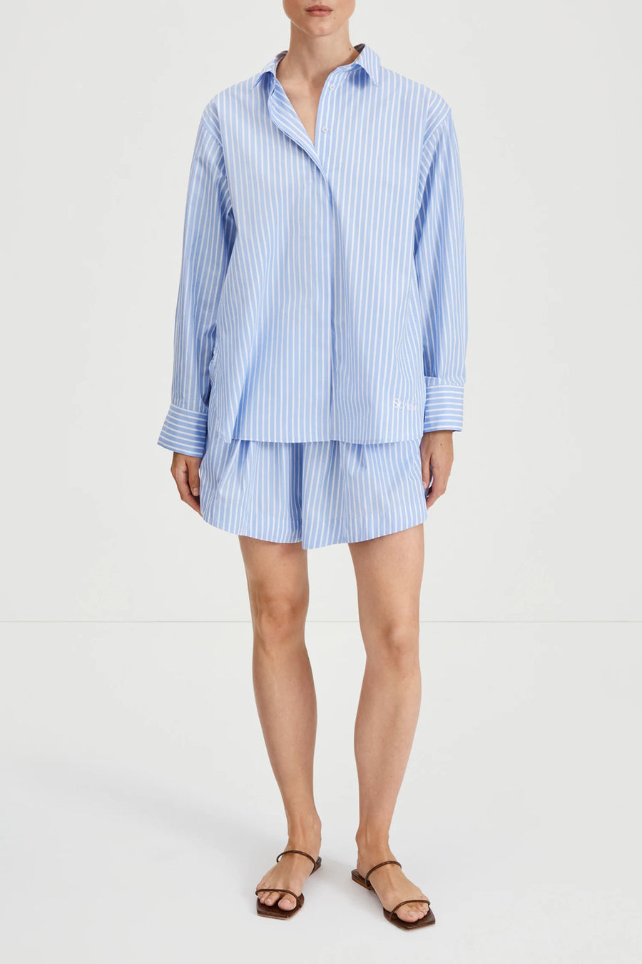 STYLEIN JANSELL SHIRT IN BLUE/WHITE STRIPE