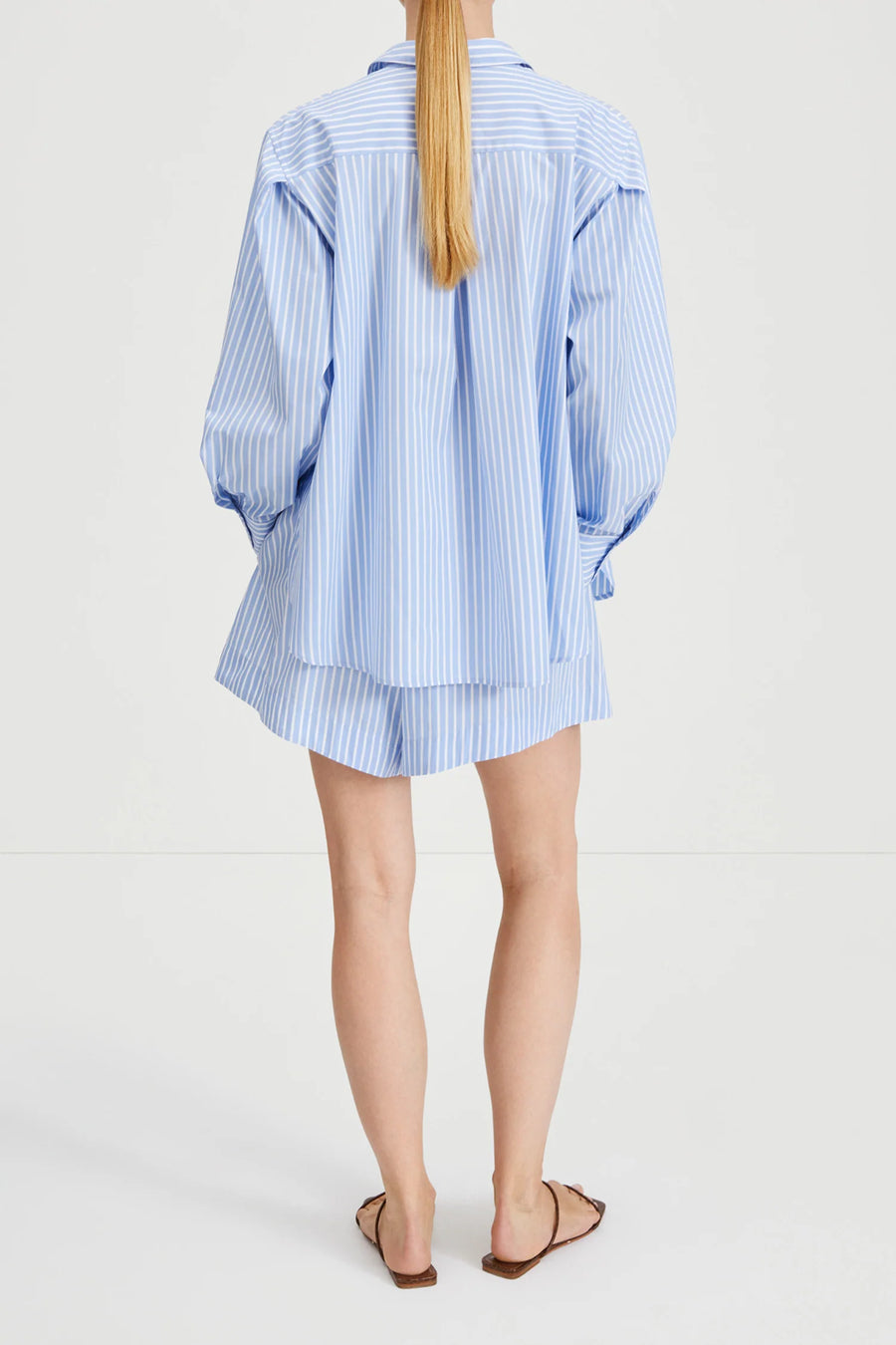 STYLEIN JOJO SHORTS IN BLUE/WHITE STRIPE