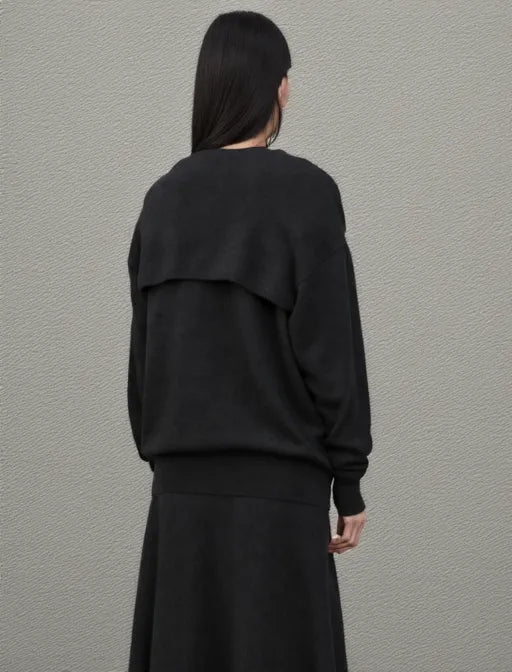 LISA YANG OTHELIA SWEATER IN BLACK