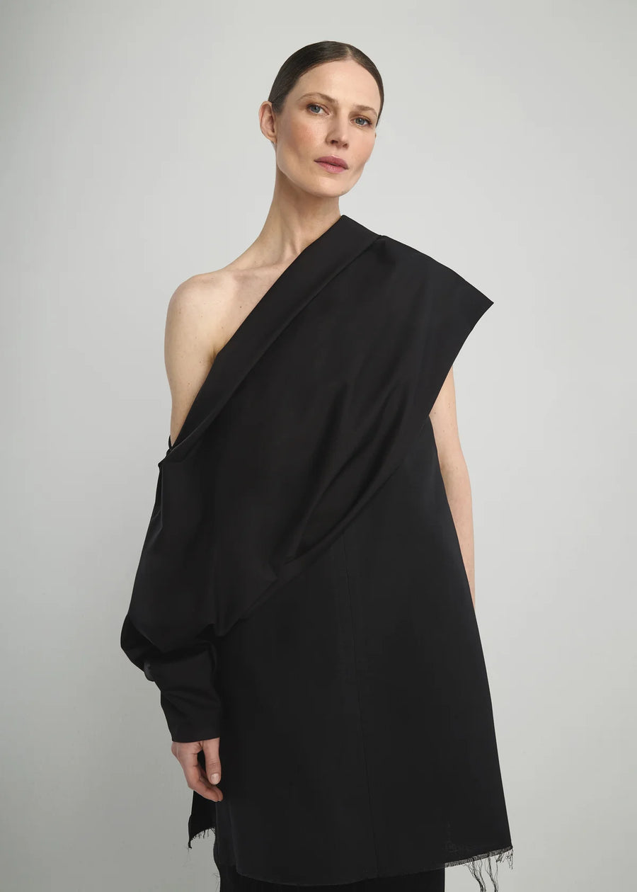 DI STAVNITSER TAFFETA CITY SLEEVE IN BLACK