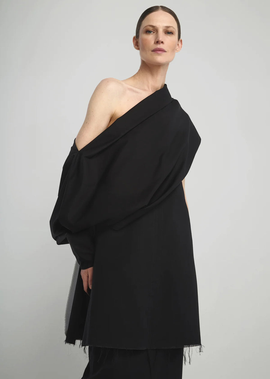 DI STAVNITSER TAFFETA CITY SLEEVE IN BLACK