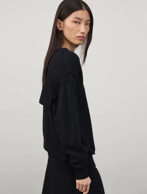LISA YANG OTHELIA SWEATER IN BLACK