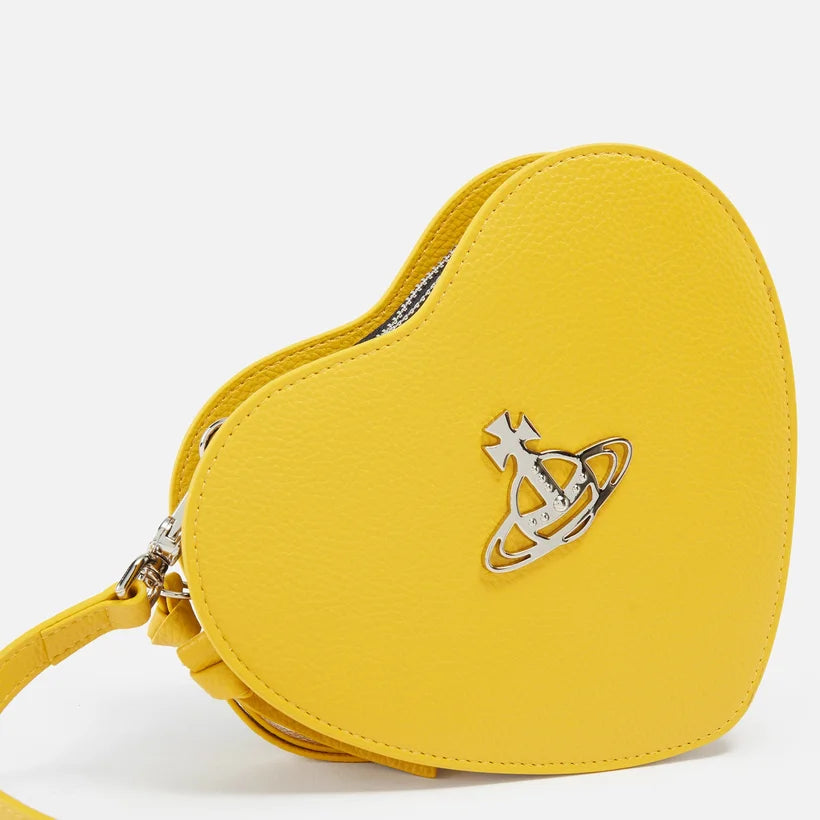 VIVIENNE WESTWOOD LOUISE HEART CROSSBODY IN YELLOW