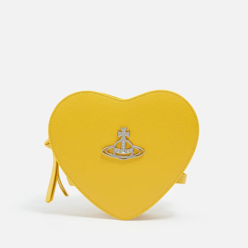 VIVIENNE WESTWOOD LOUISE HEART CROSSBODY IN YELLOW