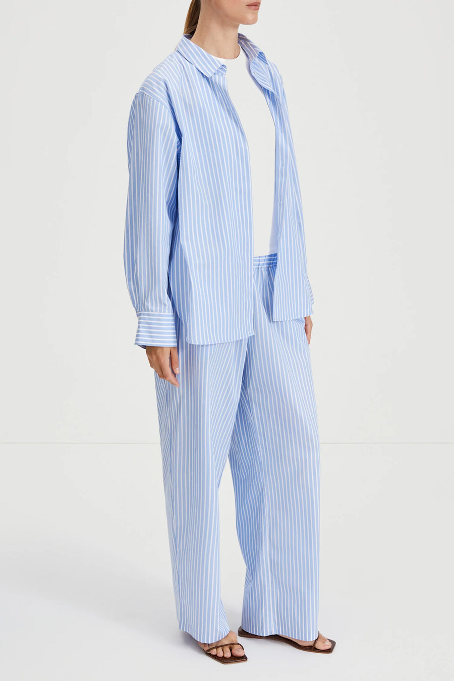 STYLEIN JESSIE TROUSERS IN BLUE/WHITE STRIPE