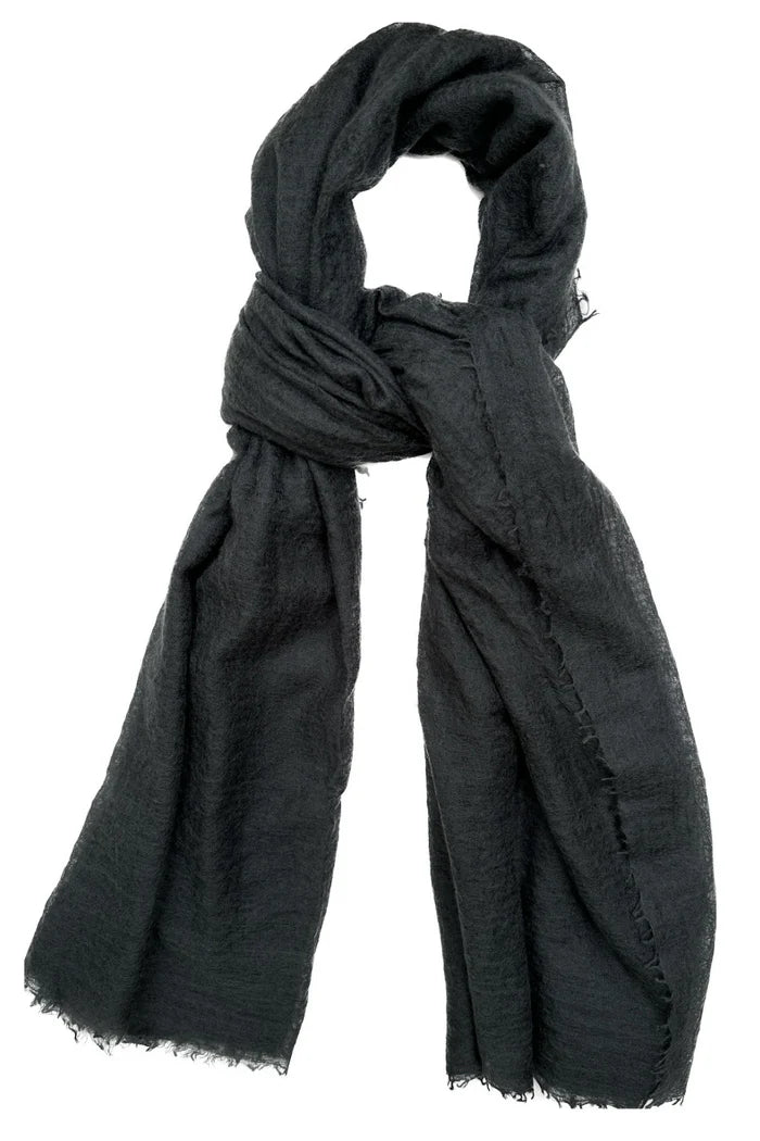 SIAN JACOBS MARMEE CASHMERE SCARF IN NIGHTSHADE