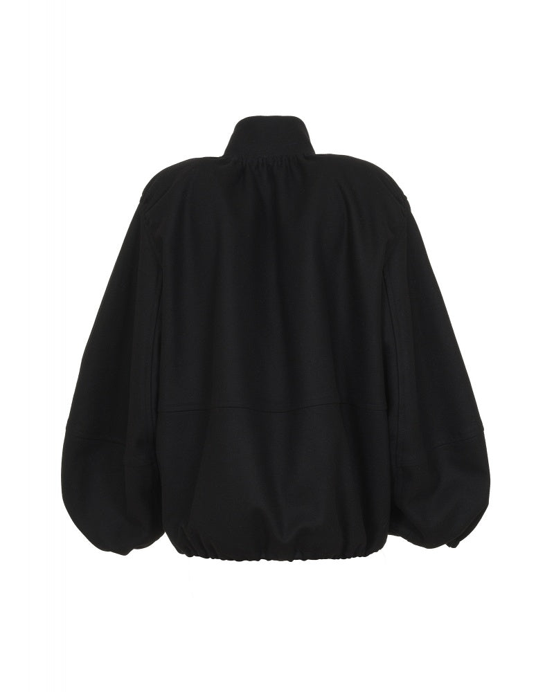 MANTU BOMBER JACKET IN BLACK