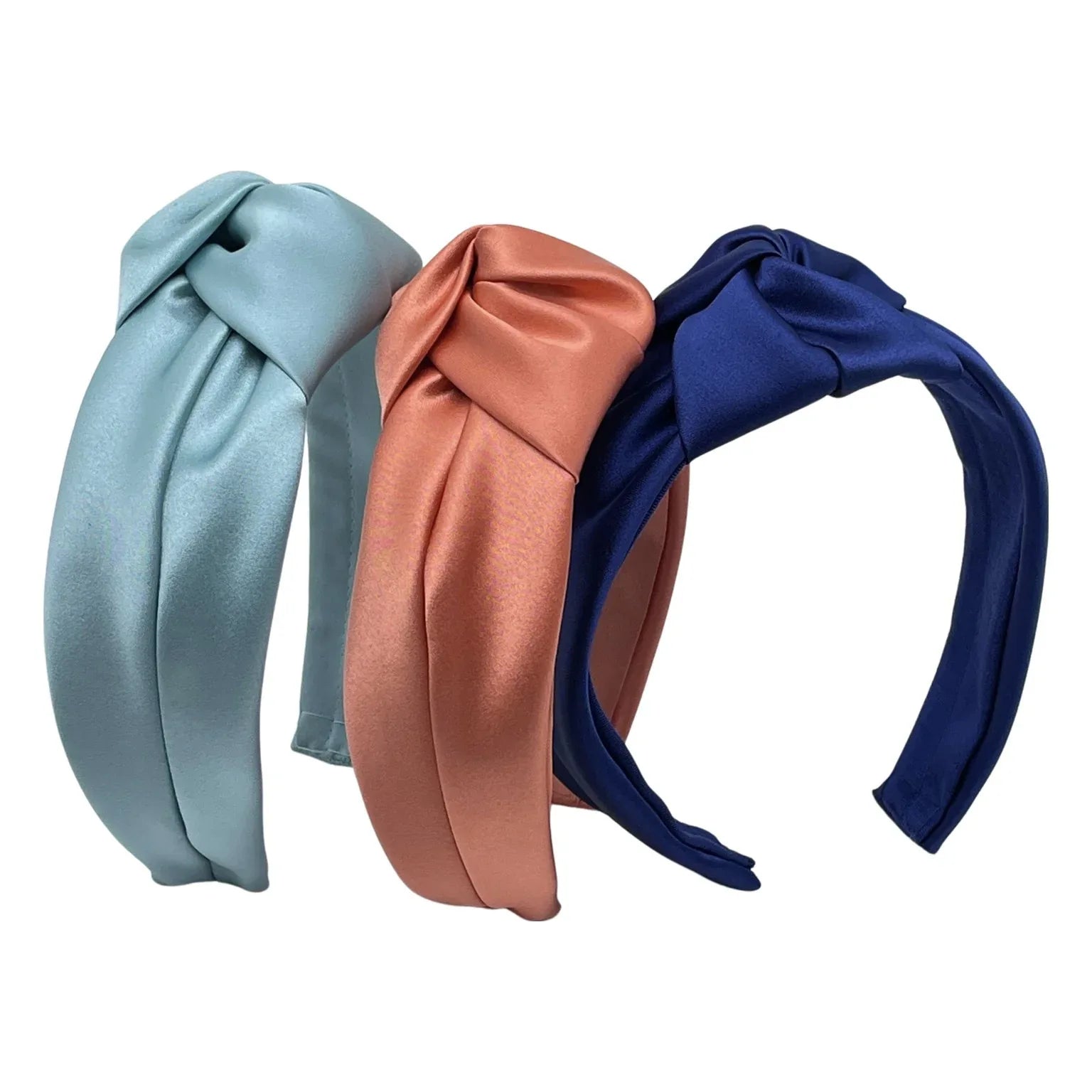 JENNIFER OUELLETTE SATIN TURBAN HEADBAND IN FAWN – Emporium Kalu display picture 1