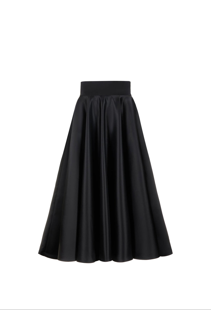 SARA ROKA TABBIE MIDI SKIRT IN BLACK