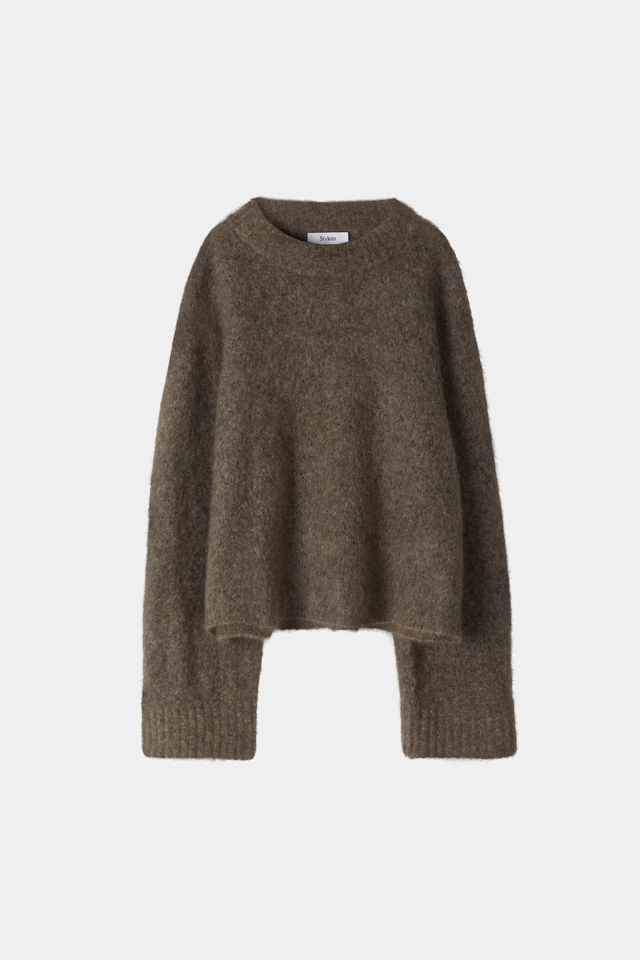 STYLEIN NICLAS SHORT SWEATER IN BROWN