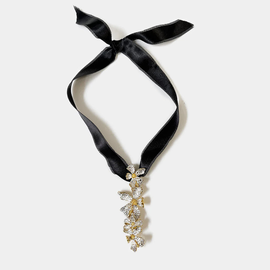 CECILE BOCCARA BROOCH / NECKLACE / CHOKER IN GOLD