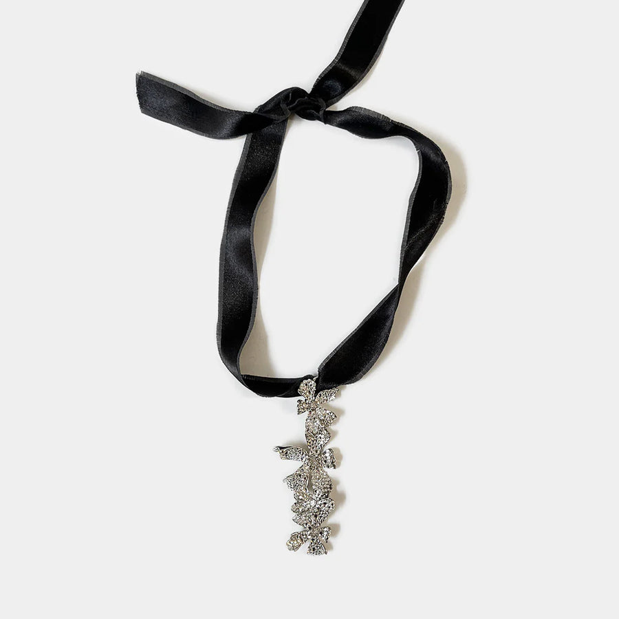CECILE BOCCARA BROOCH / NECKLACE / CHOKER IN SILVER