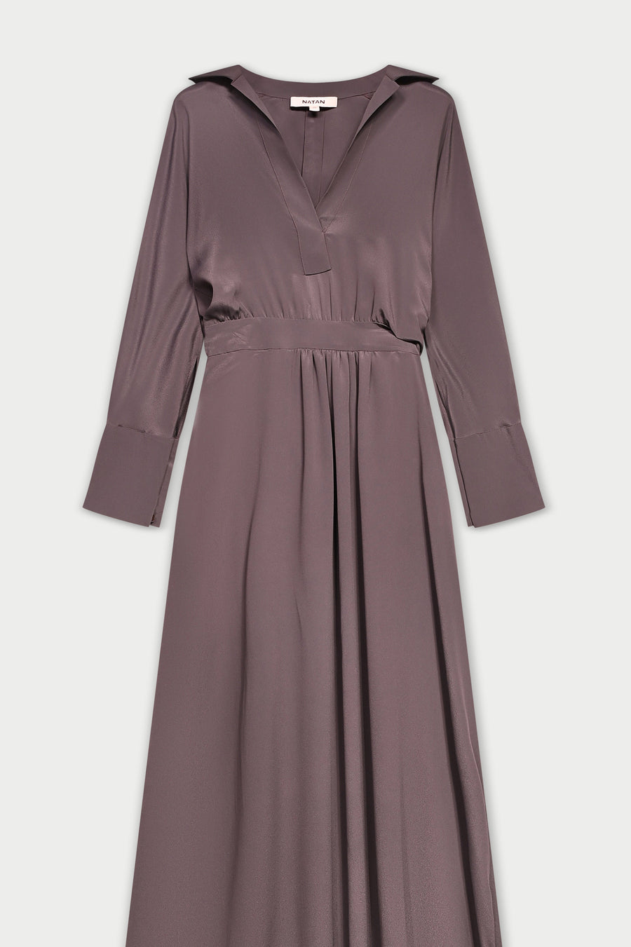 NATAN DELICA DRESS IN CHOCOLAT