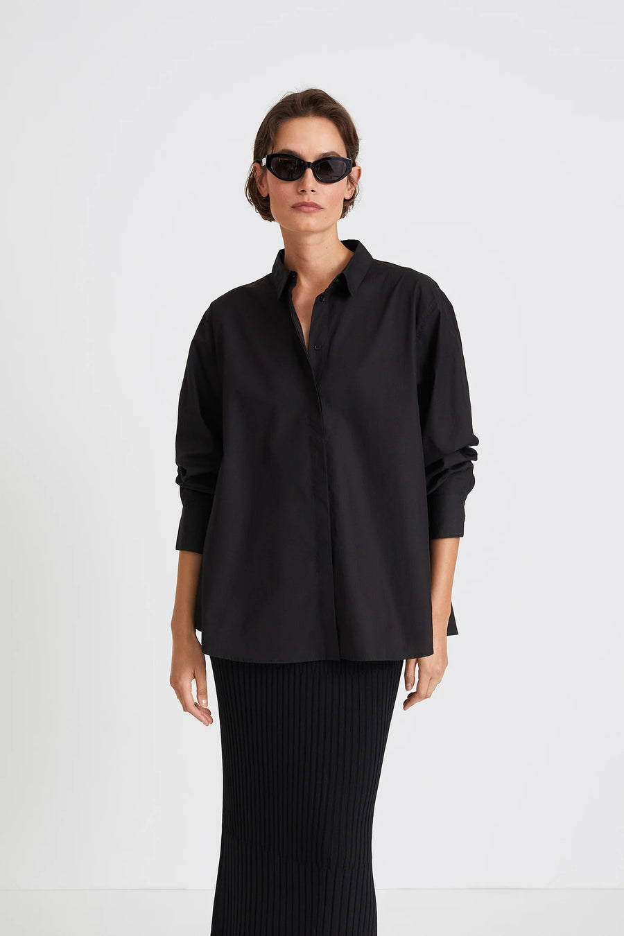 STYLEIN JEANNE SHIRT IN BLACK
