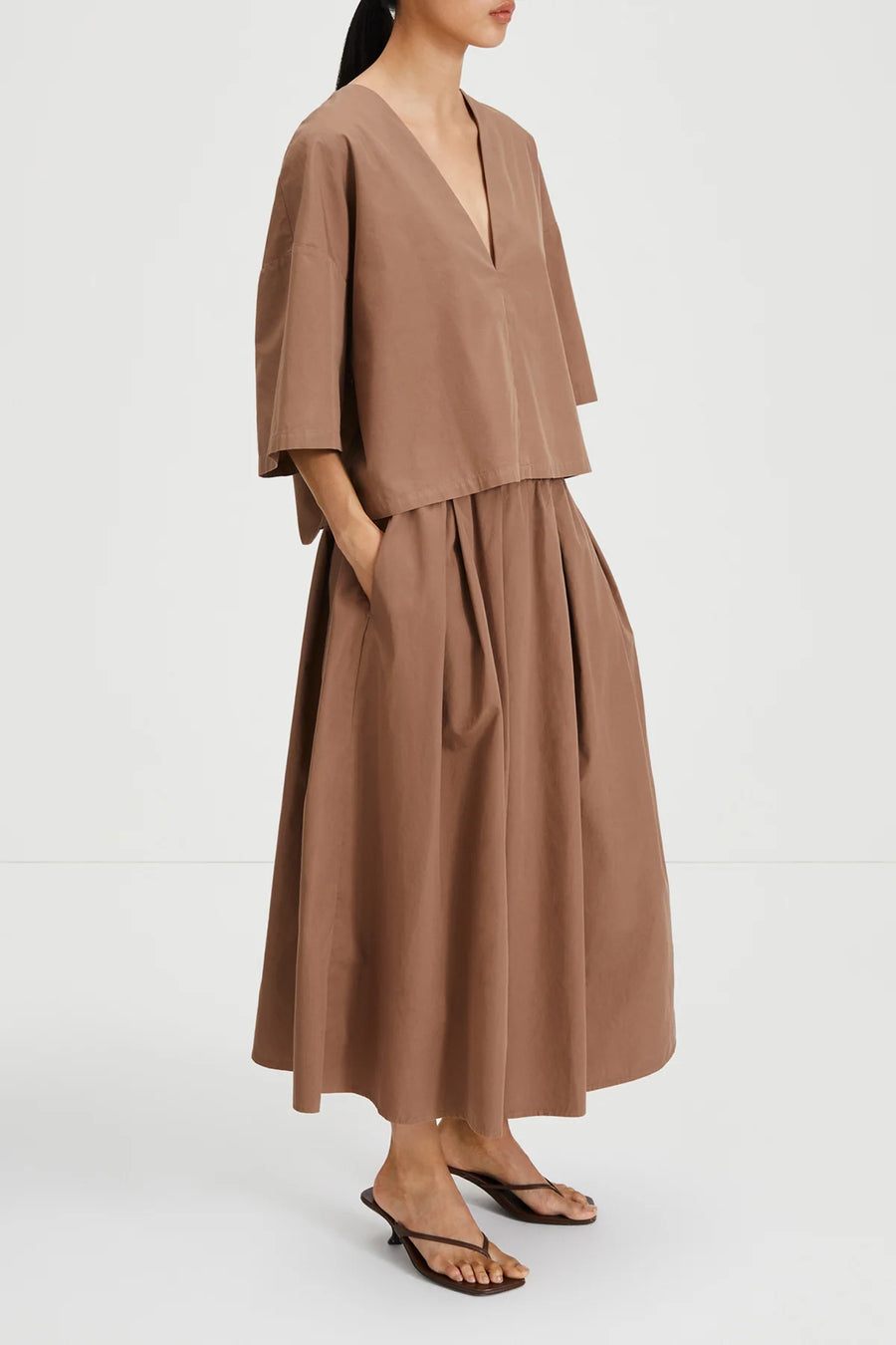 STYLEIN JULIANNA BLOUSE IN MUD
