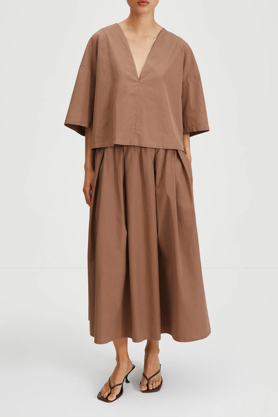 STYLEIN JULIANNA BLOUSE IN MUD