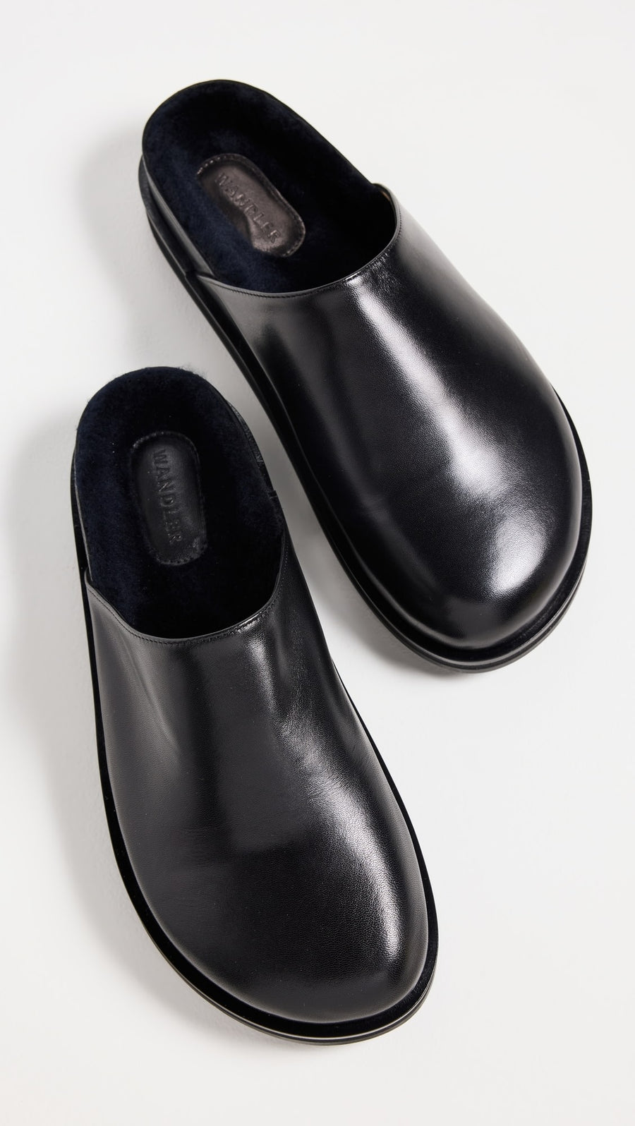 WANDLER VERA SLIDE IN BLACK SHERLING