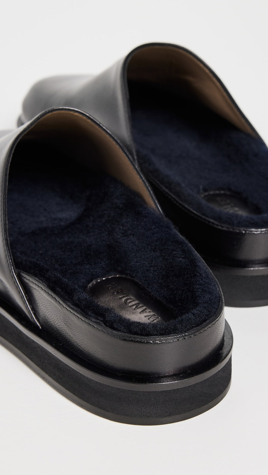 WANDLER VERA SLIDE IN BLACK SHERLING