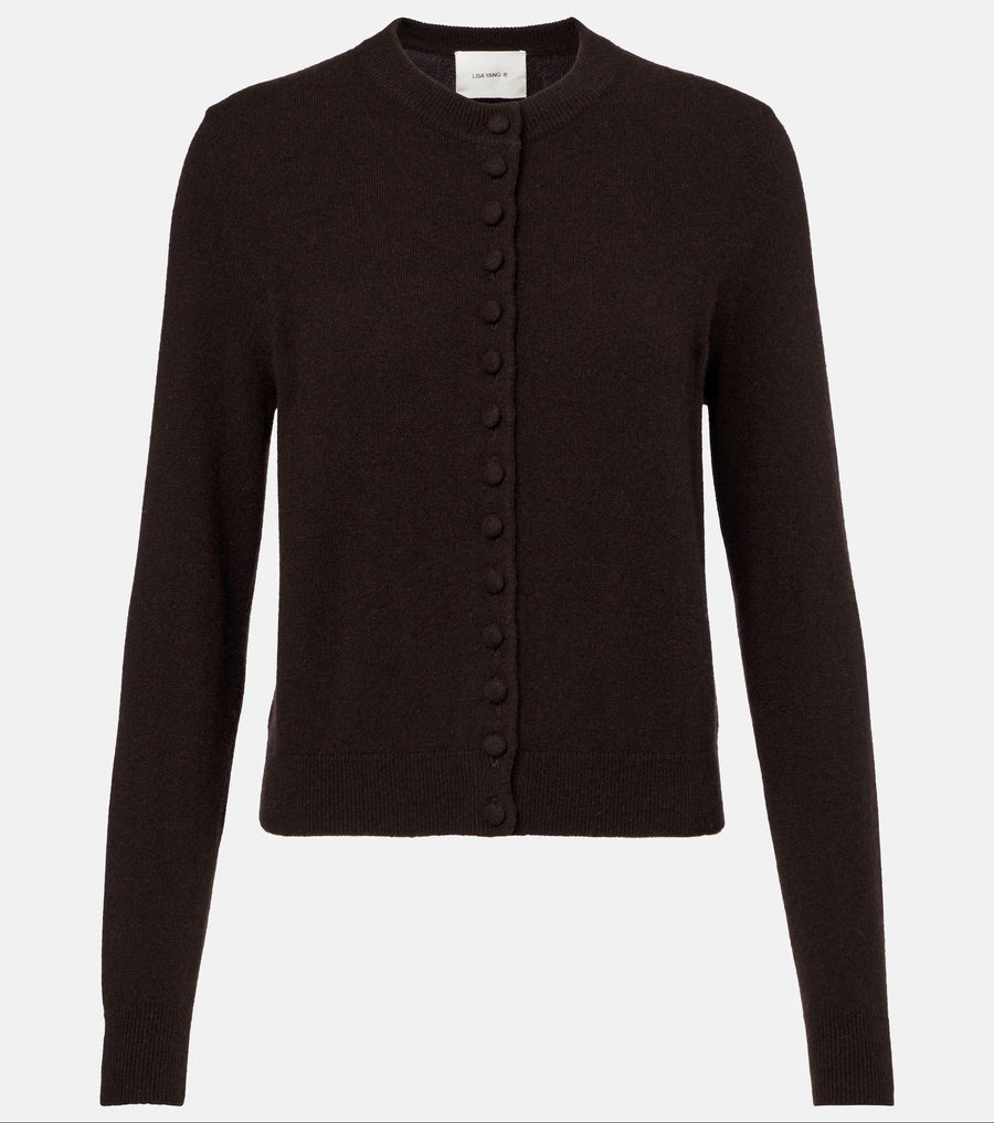 LISA YANG WILONA CARDIGAN IN DARK OAK