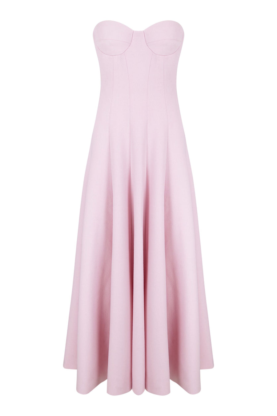 THE 2ND SKIN STRAPLESS CREPE MIDI DRESS. AVAILABLE IN TWO COLOUR OPTIONS.
