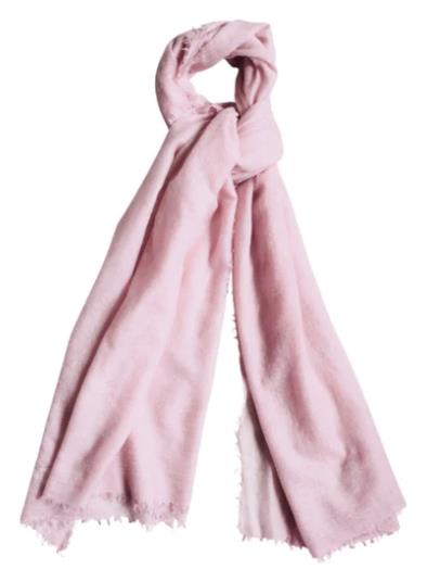 SIAN JACOBS MARMEE CASHMERE SCARF/SHAWL IN SOFT PINK