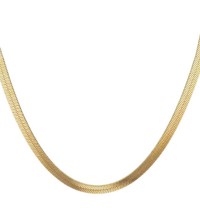 MARY K GOLD FLAT SNAKE CHAIN