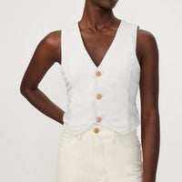 DL1961 HEPBURN WIDE LEG HIGH RISE VINTAGE IN EGGSHELL (RAW HEM)