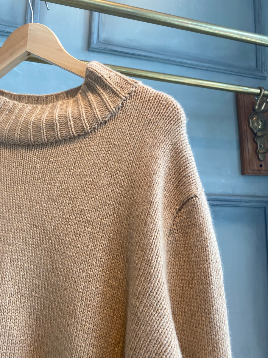 ENGLISH WEATHER BEIGE CASHMERE JUMPER