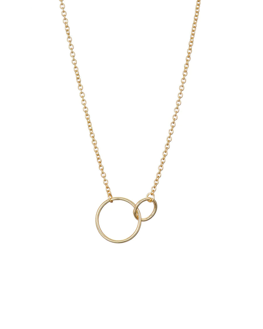 MARY K GOLD 2 CIRCLE NECKLACE