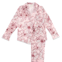 MOON + MELLOW FLORA PINK LONG SET