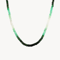 ROXANNE FIRST GRADUATED GREEN EMERALD NECKLACE