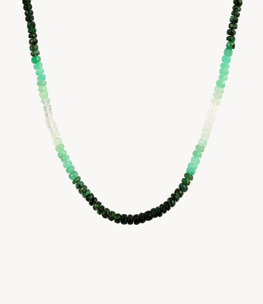 ROXANNE FIRST GRADUATED GREEN EMERALD NECKLACE